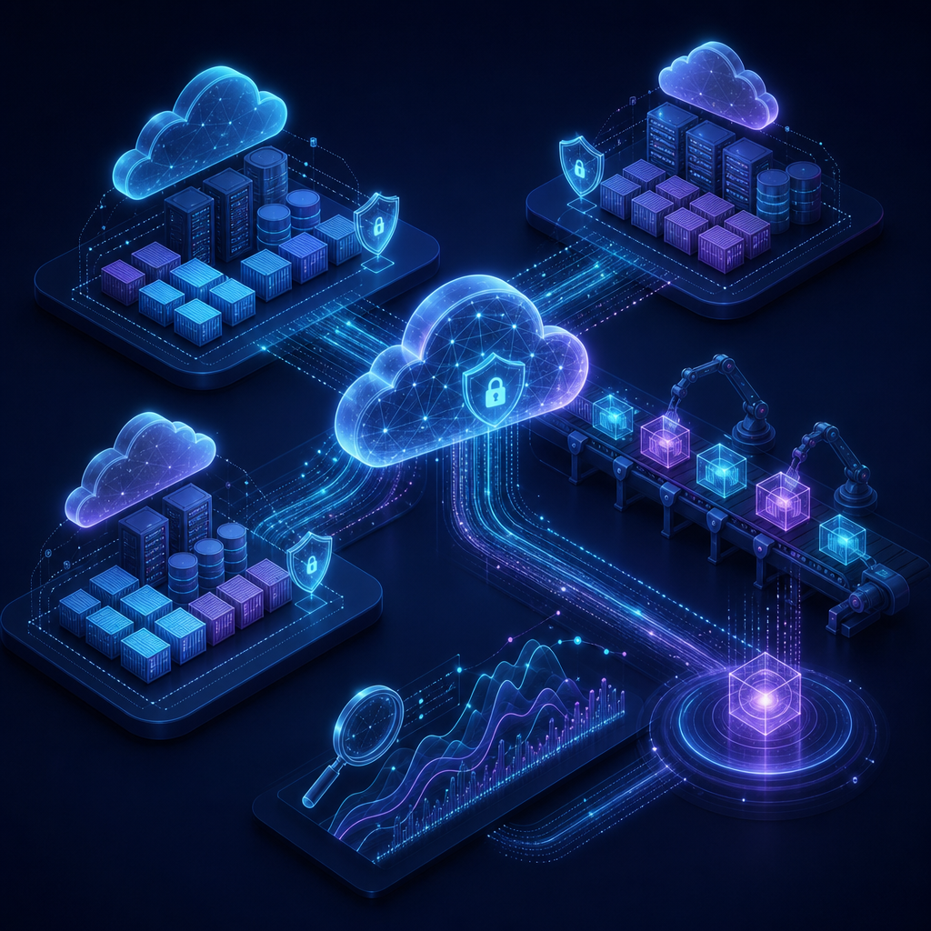 Cloud and compute infrastructure connected through an intelligent software delivery network